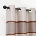 thumbnail image 3 of Rather Bather Itten Striped Grommet Room Darkening Curtain Panel Set of 2 - 50"x84" (Coffee), 3 of 4