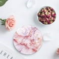 thumbnail image 3 of FMSHPON Marble Set of 8 Round Coaster for Drinks, Absorbent Ceramic Stone Coasters Cup Mat with Cork Base for Home Kitchen Room Coffee Table Bar Decor, 3 of 5