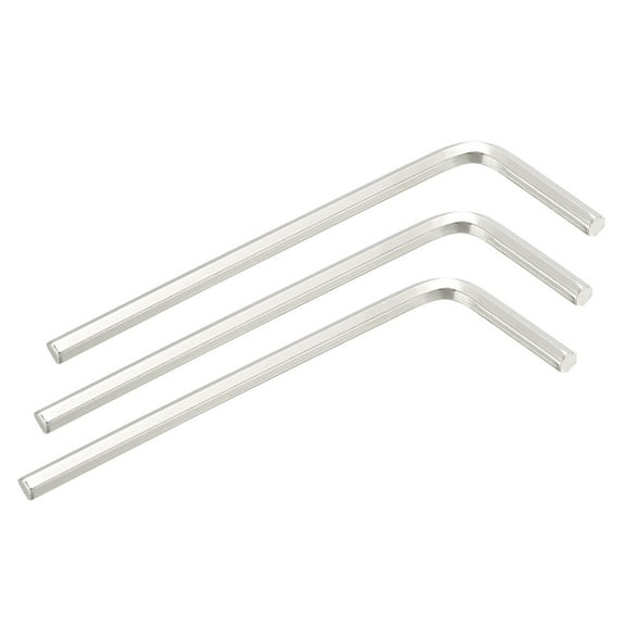 3pcs L-Shape Inner Hexagonal Spanner Flat End M4 Hex Key Wrench Tool