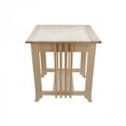 thumbnail image 4 of End Tables Living Room Unfinished Oak Mission End Table 24.5 in. Height Renovators Supply, 4 of 7