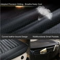 thumbnail image 4 of Gustave 2Pcs Universal Car Seat Cushion, Breathable Car Front Seat Pad with PU Leather Bamboo Charcoal Car Seat Protector for Auto Supplies Office Chair "Gray", 4 of 9