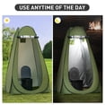thumbnail image 6 of Portable Camping Toilet with Pop Up Privacy Tent, Folding Portable Toilet for Camping with 12 Inch Seat, LED Light Portable Bathroom Kit for Adults up to 400 Lbs, 6 of 7