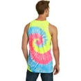 thumbnail image 2 of Port & Company Tie Dye Tank Top-L (Neon Rainbow), 2 of 6