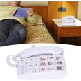 thumbnail image 5 of Marcación con un Solo Toque,Teléfono Fijo con Cable y Boton Grand para Personas Mayor, con Imagen de Memoria,Manos Libr, para Personas Mayor con Problemas Auditivos Y Visual, 5 of 5