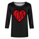 thumbnail image 5 of TaTaai Women's A 3/4 Sleeve Christmas Printed Round-neck Top Gift, 5 of 6