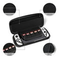 thumbnail image 3 of Black Muscle, Carrying Case For Nintendo Switch & OLED Version, Eva Lightweight Shockproof Protective Pouch Case for Game Console & Accessories with 10 Game Card Slot & Wristband, Black, 3 of 6