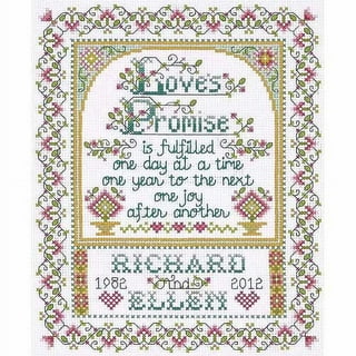 Leisure Arts Embroidery Kit 6 Blessed Floral- embroidery kit for beginners  - embroidery kit for adults - cross stitch kits - cross stitch kits for  beginners - embroidery patterns 