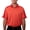 Spicy Orange, variant on Pin High Men's Performance Dry Fit Golf Shirt, Quick-Dry Short Sleeve Polo, Moisture Wicking Poppy Red/White
