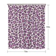 thumbnail image 5 of Light Green and Purple Of Leopard Print Shower Curtain 72"x84" ,Bathroom Decorative Shower Curtains Set with 12 Hooks,Modern Waterproof Washable Shower Curtain, 5 of 6