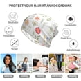 thumbnail image 5 of Disketp Wildflower Watercolor 2 Slouchy Beanie Hip-Hop Soft Lightweight Running Beanie Adult Hats Chemo Cap for Men Women, 5 of 8