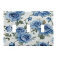 thumbnail image 5 of WOBOGO Blue Rose 2-hole Switch Plates PC Flame Retardant Plastic Material Glossy Finish Smooth Touch 4.56x4.48x0.27in, 5 of 8