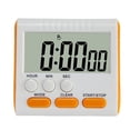 thumbnail image 1 of KDJ Magnetic Digital Timer with Alarm Clock, Foldable Stand, Large LCD Display, Countdown Cooking Timer, Orange, Multi-Purpose Kitchen Timer, 1 of 10