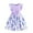 Purple, variant on Tiweut Girls' Leisure Dresses Flowers Bowknot Children's Ruffle Fly Sleeve A Line Summer Round Neck Classic Fit Dress 3-4 Y