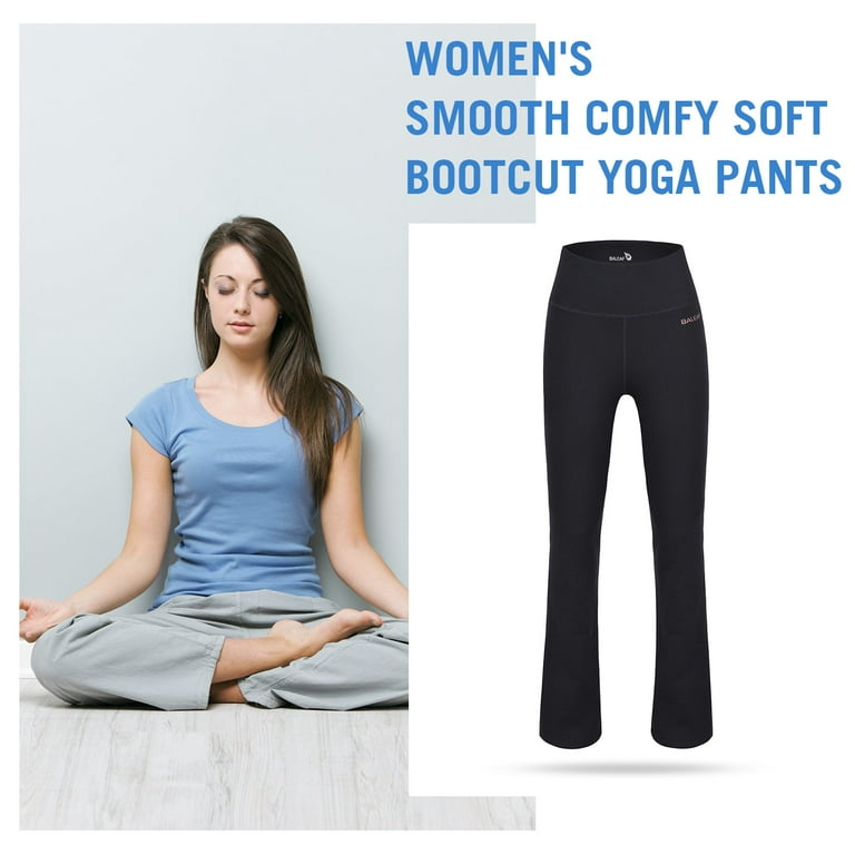 BALEAF Women's Bootcut Yoga Work Pants High Waisted with Pockets