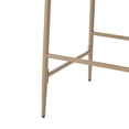 thumbnail image 6 of Christopher Knight Home 29.5" Farmhouse Upholstered Bar Stools, Iron Frame with Rattan Back, Brown+Beige, Set of 2, 6 of 10