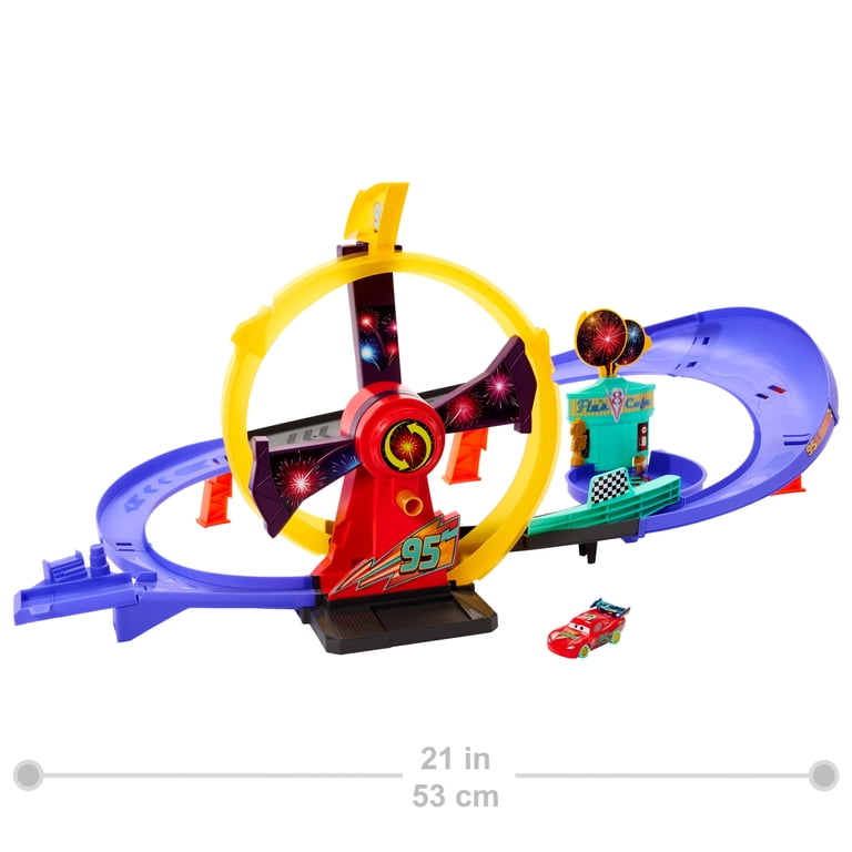 Disney Pixar Cars Lightning McQueen Celebration Raceway Playset photo 5