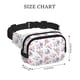 thumbnail image 4 of Fotbe Rose Flower B Cangurera Cuadrada con Estampado de Doble Capa, Bolsa de Cintura Ajustable Mini para Hombres y Mujeres, 4 of 9