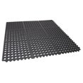 thumbnail image 4 of Envelor Home and Garden Durable Anti-Fatigue Interlocking Commercial Rubber Floor Mat Ultra Thick Black Gym Flooring Tiles Exercise Entrance Entryway Outside Doormat 36 x 36 Inches (4 Pack), 4 of 6