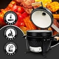 Ceramic Charcoal BBQ Kamado Grill Smoker Portable Tabletop Cadet