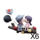thumbnail image 1 of 6x Decoración de Coche, Estatua de Figura, Pareja de Besos Parejas de Dibujos Animados Lindos, Figuritas de Figuras de Acción, para Regalo para 6 piezas, 1 of 10