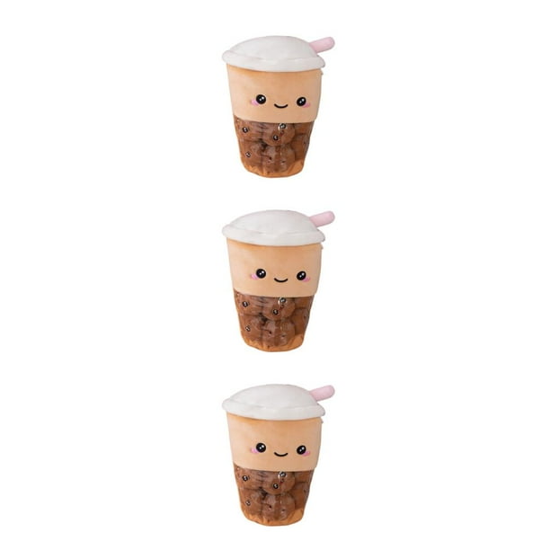 Inteprter Cojín de peluche de té realista, taza de peluche, muñeca de juguete, niña, niños, Navidad, cumpleaños, decoración del hogar, té Type1 NO1