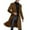 Brown, variant on Mens Autumn And Winter Long Windbreaker Wool Coat Coat Solid Color Slim Body