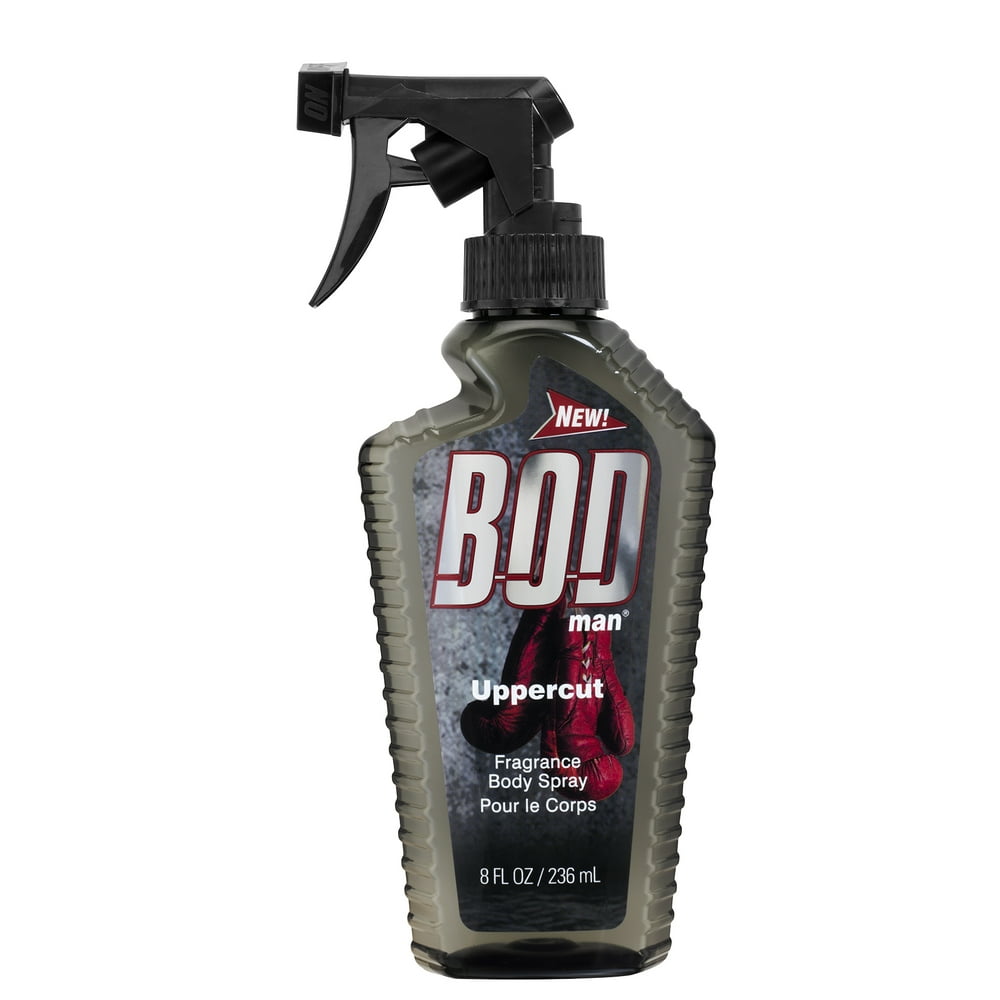 BOD Man Uppercut Body Spray for Men, 8 Oz