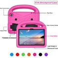 thumbnail image 2 of Nalacover Portable Heavy Duty Case for Amazon Kindle Fire 7 2022, EVA Shockproof Armor Military Grade Lens Protection Case with Kids Friendly Handle Foldable Stand Bracket Case, Pink, 2 of 9