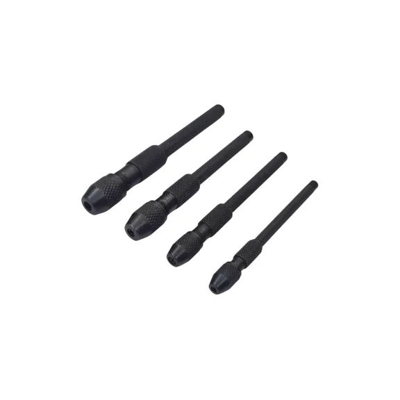 4-Piece Pin Vise Set Handheld Drilling Hobby Craft 4 Sizes Vises - Jewelry Tool