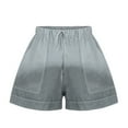 thumbnail image 4 of Clearance under $5 JINMGG 2023 Summer Plus Womens Shorts Clearance,Womens Comfy Summer Tie-Dye Shorts Drawstring Elastic Waist Pockets Casual Pants Gray XL, 4 of 9