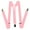 Light Pink, variant on Gravity Threads Men's Adjustable Solid Suspenders Metal Clip - Black