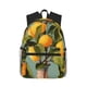 thumbnail image 1 of Disketp Retro Warm Lemon Flower Mochila Ligera Clásica con Múltiples Bolsillos, Mochila Casual para Hombre y Mujer, Ideal para Escuela, Trabajo y Viajes, 1 of 6