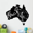 thumbnail image 1 of Kangaroo as Australian Symbol Wall Decal Wallmonkeys Peel and Stick Animal Graphics (48 in W x 44 in H) WM502943, 1 of 4