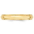 thumbnail image 2 of Auriga Fine Jewelry 14K Yellow Gold 4mm Half Round with Edge Wedding Band for Men Size 11, 2 of 5