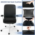 thumbnail image 2 of AOLIGO Gel Seat Cushion for Long Sitting, Office Chair, Car, Wheelchair, Black, 2 of 8