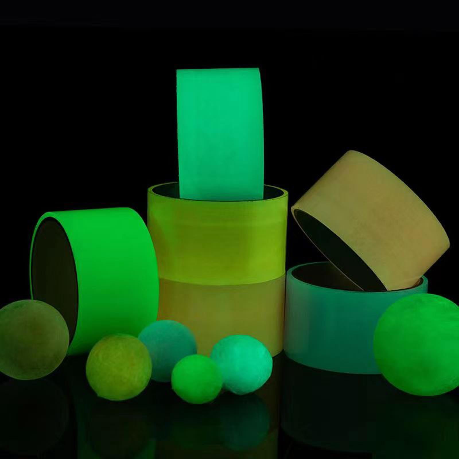 FVDPWYE 6x Colorful Sticky Ball Rolling Tapes Luminous 2.36 inch Wide Decorative Colored