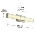 thumbnail image 5 of Artika Riviera Royale Modern LED Vanity Light, Brushed Nickel, 5 of 5