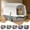 Gray,Green,Pink,Blue,Black, variant on HWRETIE Fully Enclosed Cat Litter Box with Lid Splash Proof Pet Toilet Tray Large Space Cat Potty with Shovel Odor Control Covered Litter Pan