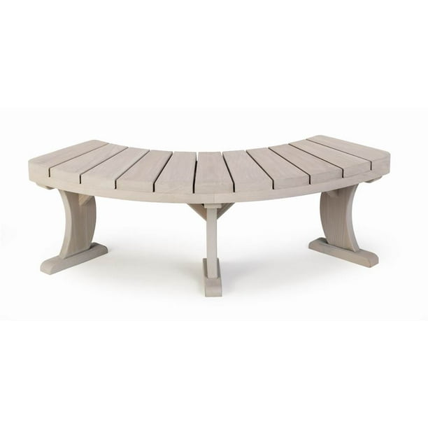 Curved Bench For Round Tables Coastal, Curved Bench Seat For Round Dining Table