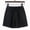 *Black, variant on Women's Cotton Crepe Wide Leg Shorts,Loose Fit Casual Bottoms Yellow,Womens Plus L