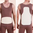 thumbnail image 5 of Men Thermal Underwear Tops Fleece Lined O Neck Tank Tops, 5 of 5