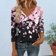 thumbnail image 6 of FNFYFH Women's 3/4 Length Sleeve Top Business Casual Blouses Summer Tees Shirts 2026 Fashion Tunic Tops, 6 of 6