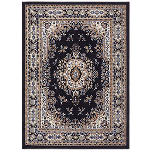 Home Dynamix Premium Sakarya Medallion Area Rug, Navy Blue, 9'2"x12'5