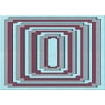 thumbnail image 1 of Ahgly Company Machine Washable Indoor Rectangle Transitional Blue Lagoon Blue Area Rugs, 7' x 10', 1 of 7
