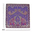 thumbnail image 5 of Purple Loving Elephant Peacock and Bird Silk Throw Pillow Cushion Cover Set, 5 of 6