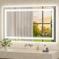 thumbnail image 3 of Keonjinn  LED Lighted Bathroom Vanity Mirror 3 Colors Lights Wall Mirror 24x36, 3 of 5