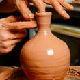 thumbnail image 4 of Hakan Clay Pitcher for Drinking Water, Unglazed Mud Jug, Brown, 4 of 6
