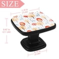 thumbnail image 4 of 4 Pcs Square Cabinet Handle Cupboard Knob Drawer Pulls Handle Colorful Folk Deer Drawer Knobs with Screws Furniture Decoration, 4 of 7