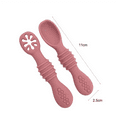 thumbnail image 2 of under $10 teen silicone spoons, Silica Gel infant feeding training, teen Silicone Soft Spoons, Gum Friendly Training Feeding Utensil for Infants, BPA Free, kitchen accessories, 2 of 2