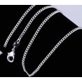 thumbnail image 2 of 1PCS 16-30inch 925 Silver Flat Curb Chain Necklace Accessory Jewelry Necklace, 2 of 4